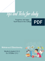 Tips and Ticks For Study