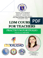 SDO Tarlac Province - LDM2Portfolio - Teacher - Poblacio Juna Corazon