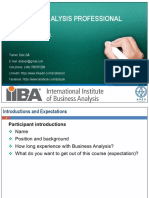 Business Analysis Professional - Apex Global - Demo