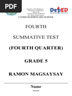 4th SUMMATIVE TEST 4th QUARTER