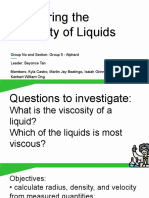 G1C1 Measuring Viscosity of Liquids Lab