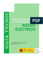 Guía Técnica Para La Evaluación y Prevención de Los Riesgos Relacionados Con La Protección Frente Al Riesgo Eléctrico