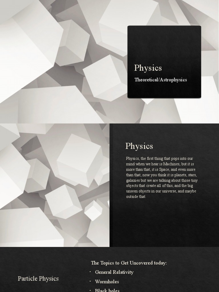 Exploring Theoretical Physics Concepts | PDF | String Theory | General ...