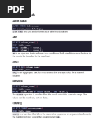 SQL Commands: Alter Table