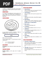 CSU-Cabadbaran Advance Review For EE: Topic: Algebra 1 - Number Theory