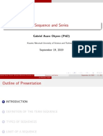 Sequence and Series: Gabriel Asare Okyere (PHD)