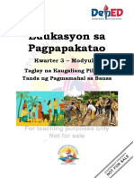 Finale - EsP5Q3 - M1.1.Taglay Na Kaugaliang Pilipino, Tanda NG Pagmamahal Sa Bansa - Mary Jane Olivares