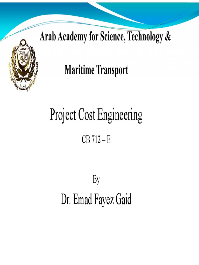 Cost Engineering L1 PDF Engineering Business