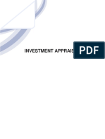 Chapter 5 Investment Appraisal Methods