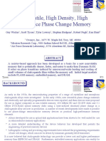 Nonvolatile, High Density, High Performance Phase Change Memory