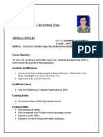 Curriculum Vitae: Neeraj Tiwari