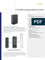Industrial 8-Port 10/100TX Compact Ethernet Switch: ISW-800T