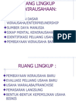 Materi 1.1 Ruang Lingkup Kewirausahaan