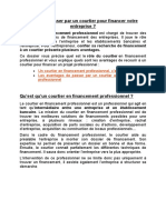 Pourquoi Passer Par Un Courtier Pour Financer Votre Entreprise