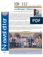 IBEW 332: Business Manager 'S Report