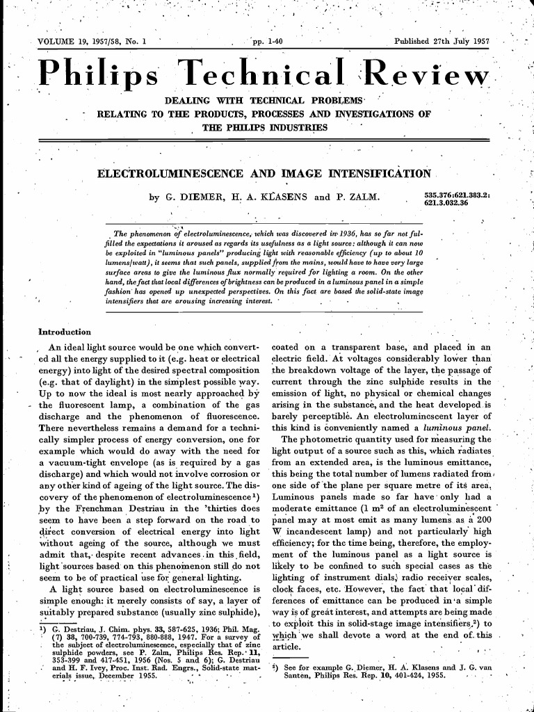 Philips Technical Review, Volume 19, 1957/58, No.1-2 | PDF