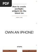 How To Create Aestheti C Widgets On The Latest Ios: Daniesh & Aimee