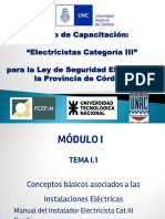 Curso de Capacitación_ Electricistas Categoría III. para la Ley de Seguridad Eléctrica de la Provincia de Córdoba