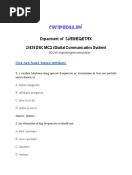 Department of EJ/EN/EQ/ET/EX 22428 DSC MCQ (Digital Communication System)