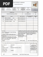 207 BSC SEM 1shanakar Admit Card