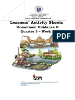 Learners' Activity Sheets: Homeroom Guidance 8