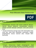 Peran Wirausaha Dalam Perekonomian