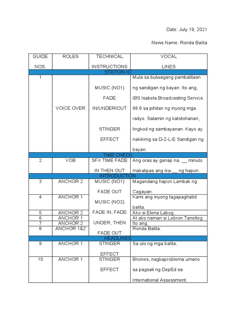 RB Elementary Filipino Script 3 | PDF