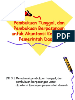 KD 3.1 Pembukuan Tunggal, Dan Pembukuan Berpasangan Untuk Akuntansi Keuangan Pemerintah Daerah