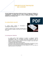 22les Équipements Électroniques de Confort