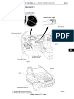 Layout of Main Components: Body Electrical - Cruise Control System BE-93