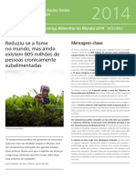 FAO. O Estado Da Insegurança Alimentar No Mundo. FAO, 2014. 8p