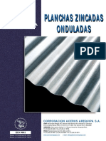 Planchas Zincadas Onduladas