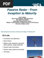 Prof. Hugh Griffiths - Passive Radar - From Inception To Maturity