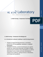 IE 252 Laboratory: Unit 1: Metal Forming Experiments