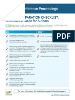 Article Preparation Checklist