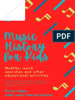 Music History For Kids Activity Book 1
