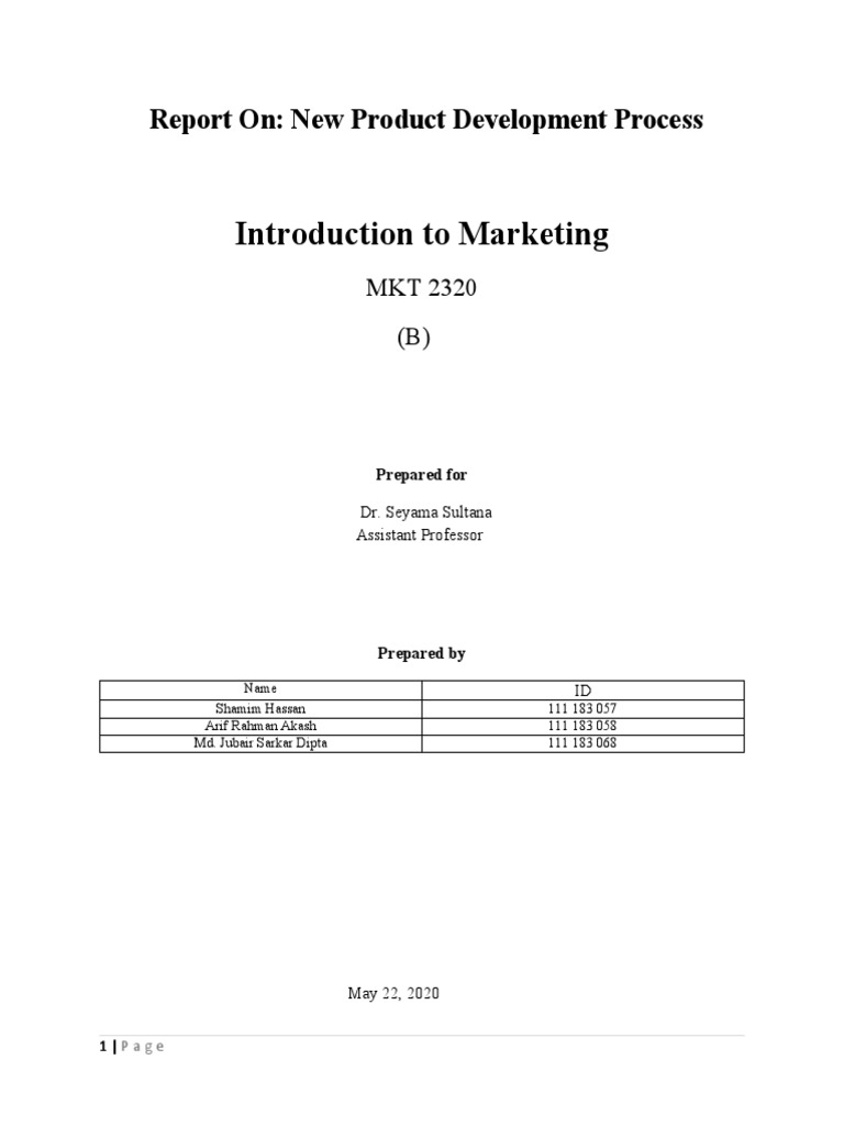 New Product Development Report: Keya Almond Oil | PDF | Market ...