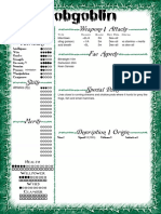 Hobgoblin: Weapons Attributes Fae Aspects