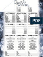 Character Sheet Template