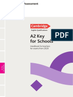 A2 Key for Schools-Handbook for Teachers for Exams From 2020-R