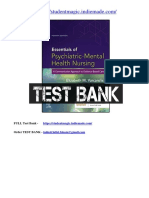 Essentials of Psychiatric Mental Health Nursing 4th Edition Varcarolis Nursing Test Bank