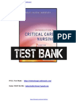 Introduction To Critical Care Nursing 7th Edition TEST BANK
