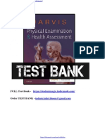Jarvis Physical Examination and Health Assessment 8th Edition Test Bank