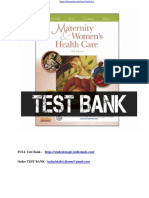 Maternity and Women's Health Care 11th Edition Lowdermilk Test Bank