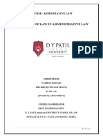 Title-Rule of Law in Administrative Law