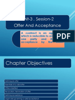 Unit-3, Session-2, Offer and Acceptance