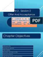 Unit-3 Session-2 Offer And Acceptance