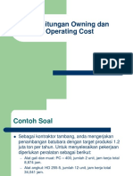 Kasus Perhitungan Owning Dan Operating Cost