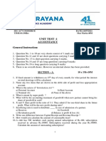 XII COMMERCE  UNIT TEST-1 EXAM ACCOUNTANCY Q.PAPER DT.2021