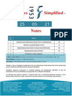 Daily News Simplified - DNS Notes: SL. NO. Topics The Hindu Page No